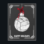 Chalkboard Volleyball-Spieler Weihnachtskarten Feiertagspostkarte<br><div class="desc">Volleyballverzierung mit Chalkboard Holiday Grußkarten nach Interesse. Berufliche Urlaubskarten sind branchenspezifische Urlaubskarten. Diese Beruf-spezifischen Urlaubskarten werden Ihren Urlaubsszenarien eine Touch Einzigartigkeit verleihen</div>