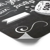 Chalkboard Waschen Sie Ihre Hände Poster (Ecke)