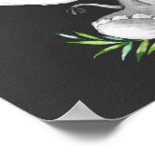 Chalkboard Wasserfarbe Elephant Boy Baby Dusche Poster (Ecke)