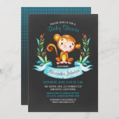 Chalkboard Wasserfarbencreme Kinderdusche Einladung (Vorne/Hinten)