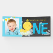 Chalkboard Wasserfarbenduck Oh, was Spaß Foto Part Banner (Horizontal)