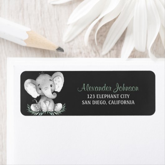 Chalkboard WasserfarbenElephant (Insitu)