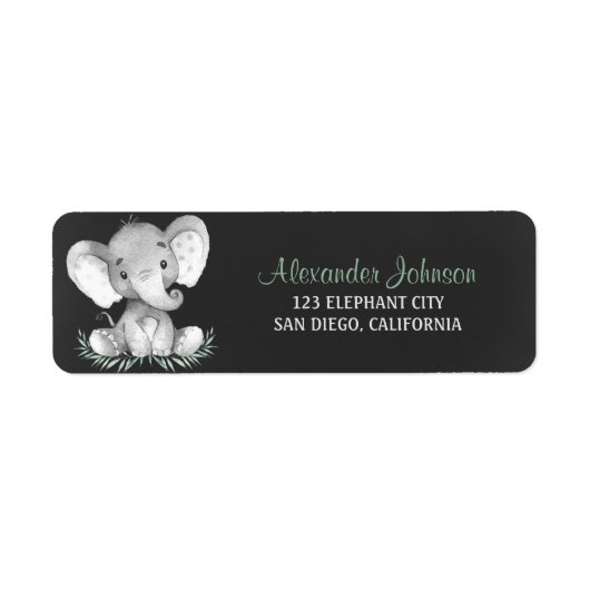 Chalkboard WasserfarbenElephant (Vorne)