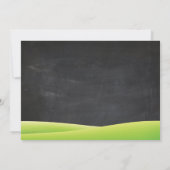 Chalkboard Water Slide Pool Geburtstagsparty Einladung (Rückseite)