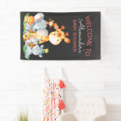 Chalkboard Watercol Niedlich Safari Jungle Baby Du Banner (Insitu)
