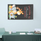Chalkboard Watercol Niedlich Safari Jungle Baby Du Banner (Messeveranstaltung)