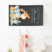 Chalkboard Watercol Niedlich Safari Jungle Baby Du Banner (Insitu)