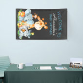 Chalkboard Watercol Niedlich Safari Jungle Baby Du Banner (Messeveranstaltung)
