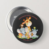 Chalkboard Watercol Niedlich Safari Jungle Baby Du Button (Vorne & Hinten)