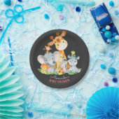 Chalkboard Watercol Niedlich Safari Jungle Baby Du Pappteller (Party)