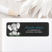 Chalkboard Watercolor Elephant Boy (Insitu)