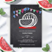 Chalkboard Watermelon Zeichnend Kinderdusche