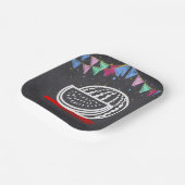 Chalkboard Watermelon Zeichnend Kinderdusche Pappteller (Gewinkelt)