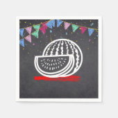 Chalkboard Watermelon Zeichnend Kinderdusche Serviette (Vorderseite)