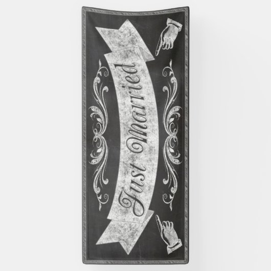 Chalkboard Wedding Banner CBWX (Vertikal)