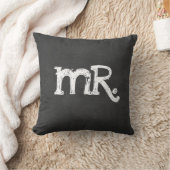 Chalkboard Wedding Herr Mister Kissen (Decke)