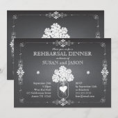 Chalkboard Wedding Probe Dinner Mason Jar Einladung (Vorne/Hinten)