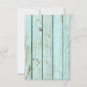 Chalkboard Wedding RSVP Karte (Rückseite)