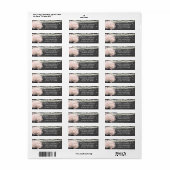 Chalkboard Wedding Rücksendeadresse (Vorne)