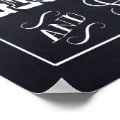 Chalkboard Wedding Sign Extravagant Fotoshop 20" x Poster (Ecke)