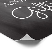 Chalkboard Wedding Sign | Karten und Geschenke Poster (Ecke)