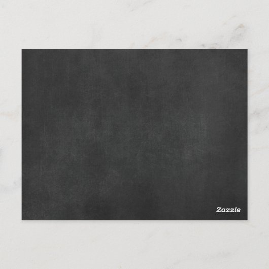 Chalkboard Wedding Tischnummer (Rückseite)