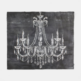 Chalkboard White Chalk Chandelier Fleecedecke