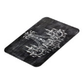Chalkboard White Chalk Chandelier Flexibel Magnet (Linke Seite)