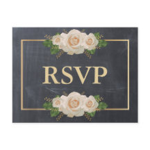 Chalkboard White Rose Golden Frame UAWG Male