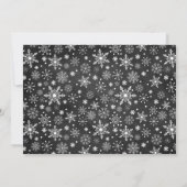 Chalkboard Winter ONEderland Einladung zum Geburts (Rückseite)