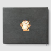 Chalkboard Woodland Baby Showbook Gästebuch (Rückseite)