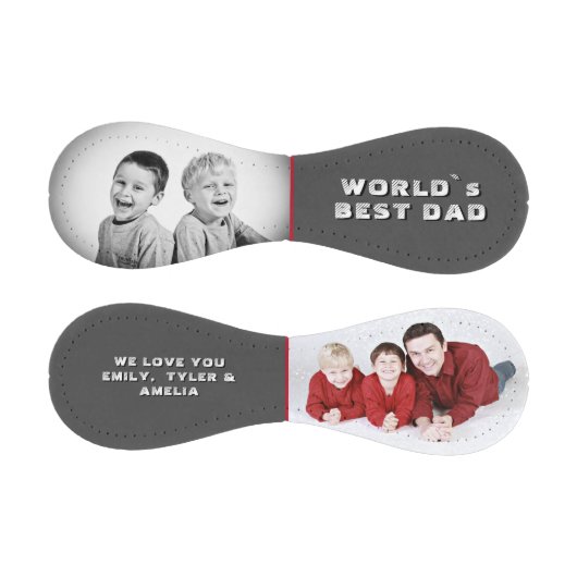 Chalkboard World's Best Vater Name 2 Foto Collage Baseball (Paneele)