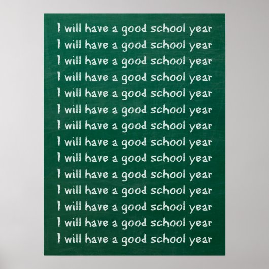 Chalkboard Writing Poster (Vorne)