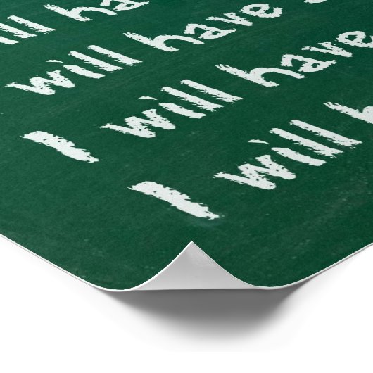 Chalkboard Writing Poster (Ecke)