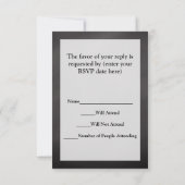 Chalkboard wünschen Ihnen frohe Weihnachten UAWG RSVP Karte (Rückseite)