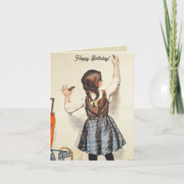 CHALKBOARD WÜNSCHT GLÜCKLICHE BIRTHDAY CARD DANKESKARTE