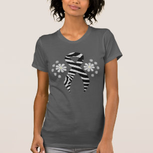 Chalkboard Zebra Print Ribbon T-Shirt