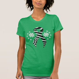 Chalkboard Zebra Print Ribbon T-Shirt