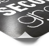 Chalkboard-Zeichen erster Tag Fotodruck (Ecke)