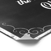 Chalkboard-Zitat für ein gutes Wort Poster (Ecke)