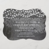 Chalkboardwald Romantische Bäume Einladung zur Hoc (Vorne/Hinten)