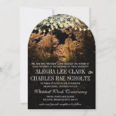 Chalkboardwald Romantische Bäume Einladung zur Hoc (Vorderseite)