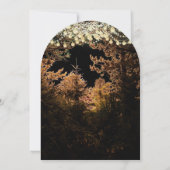 Chalkboardwald Romantische Bäume Einladung zur Hoc (Rückseite)