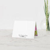 Chalked Collage Geburtstag Danke Karte (Rückseite)