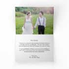 Chalked Collage Wedding Dankeschön-Karte