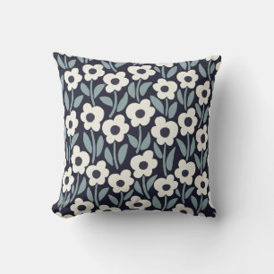 Chalkflower-Garten Moody Midnight Kissen