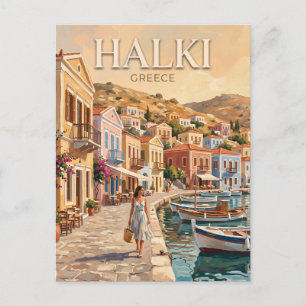 Chalki Griechenland Postkarte