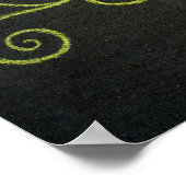 Chalkie Yellow Sea Poster (Ecke)