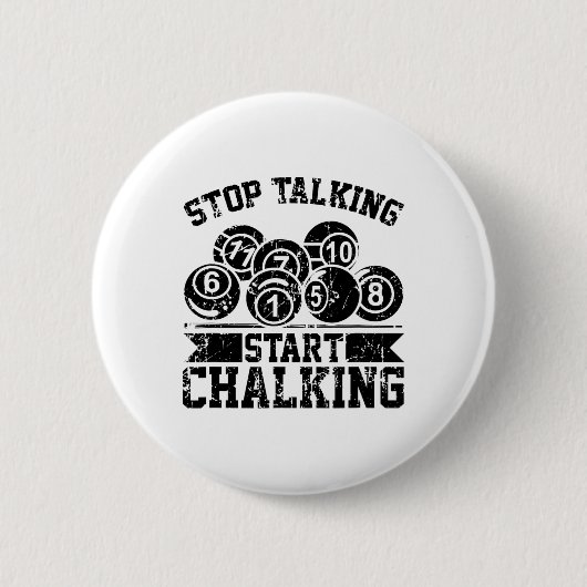 Chalking anhalten - Funny Billiards 8 l Button (Vorderseite)