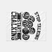 Chalking anhalten - Funny Billiards 8 l Fleecedecke (Vorderseite (Horizontal))